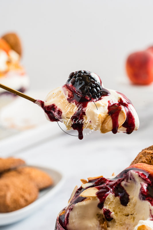 Fresh Fruit Parfait with Ginger Amaretti