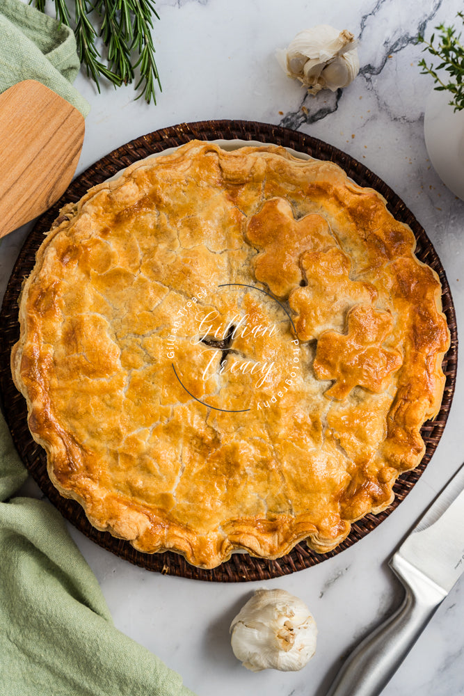 Steak, Kidney and Guinness Pie