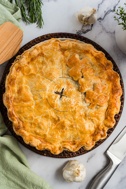 Steak, Kidney and Guinness Pie