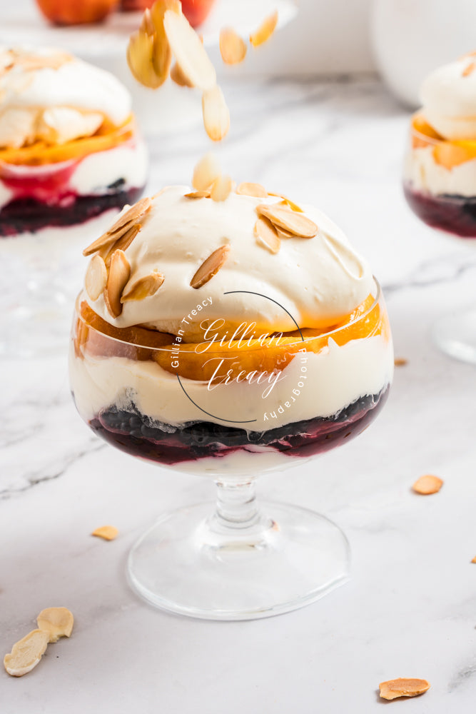 Fresh Fruit Parfait with Ginger Amaretti