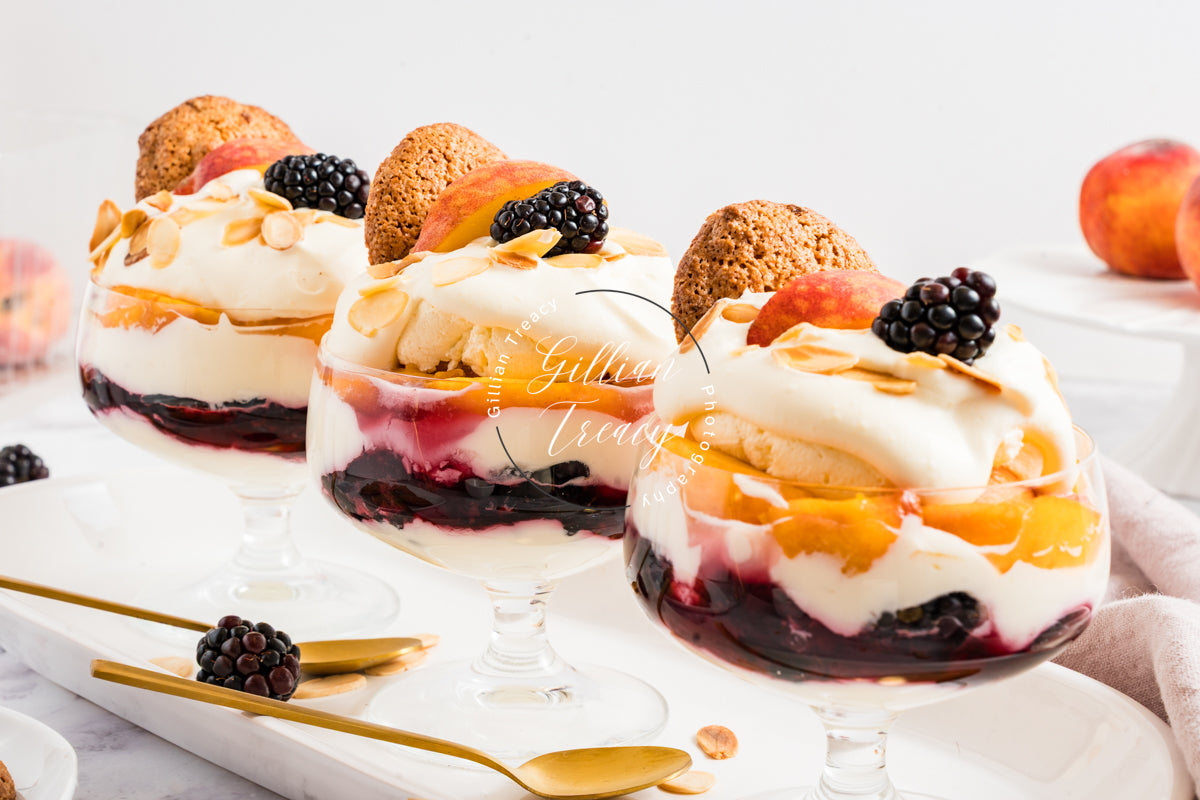 Fresh Fruit Parfait with Ginger Amaretti