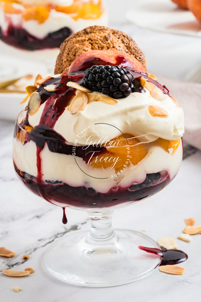 Fresh Fruit Parfait with Ginger Amaretti