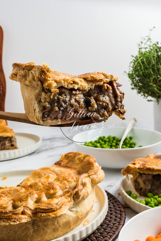 Steak, Kidney and Guinness Pie
