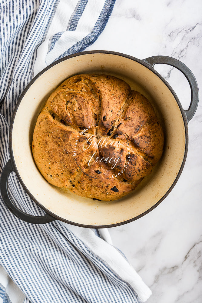 Sage, Olive and Walnut Bread