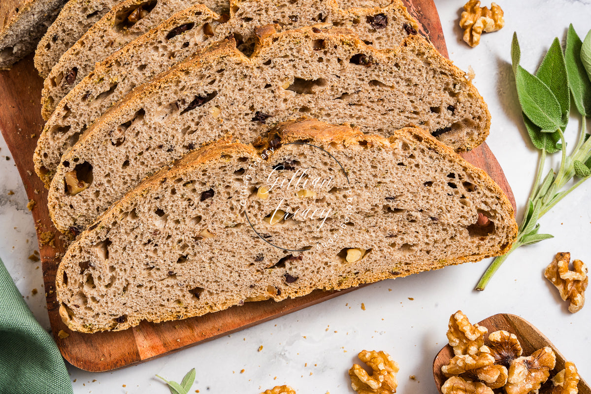 Sage, Olive and Walnut Bread