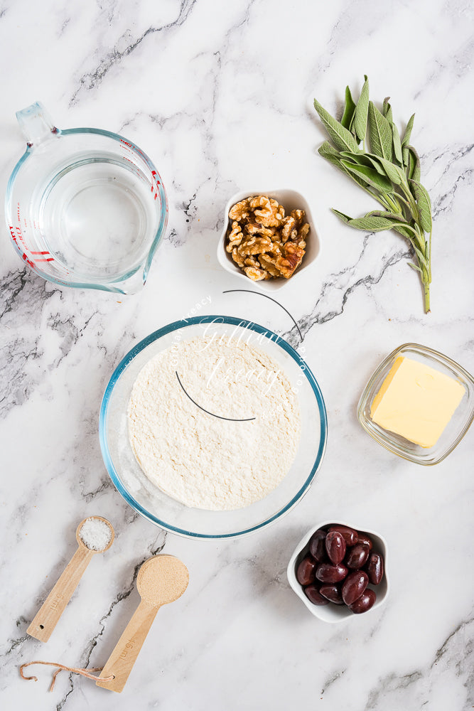 Sage, Olive and Walnut Bread